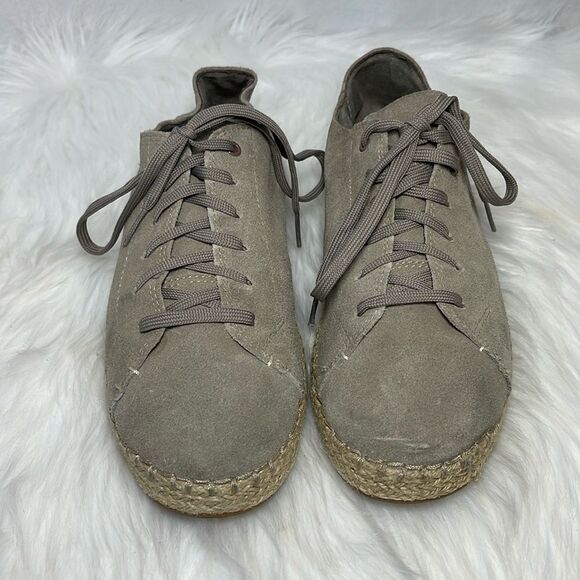 TOMS Lena Desert Taupe Espadrille Sneakers Sz 7.5 - Picture 2 of 6
